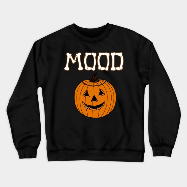 Mood Halloween Pumpkin Costume Crewneck Sweatshirt by charlescheshire